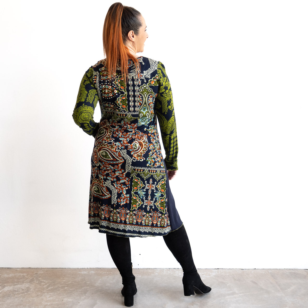 Jersey Panel Dress by Orientique Australia - Kumbalgharh - 31047
