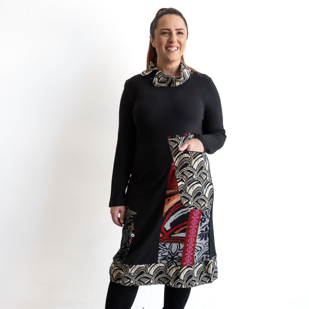 Jersey Sweater Dress by Orientique - Giza - 21459