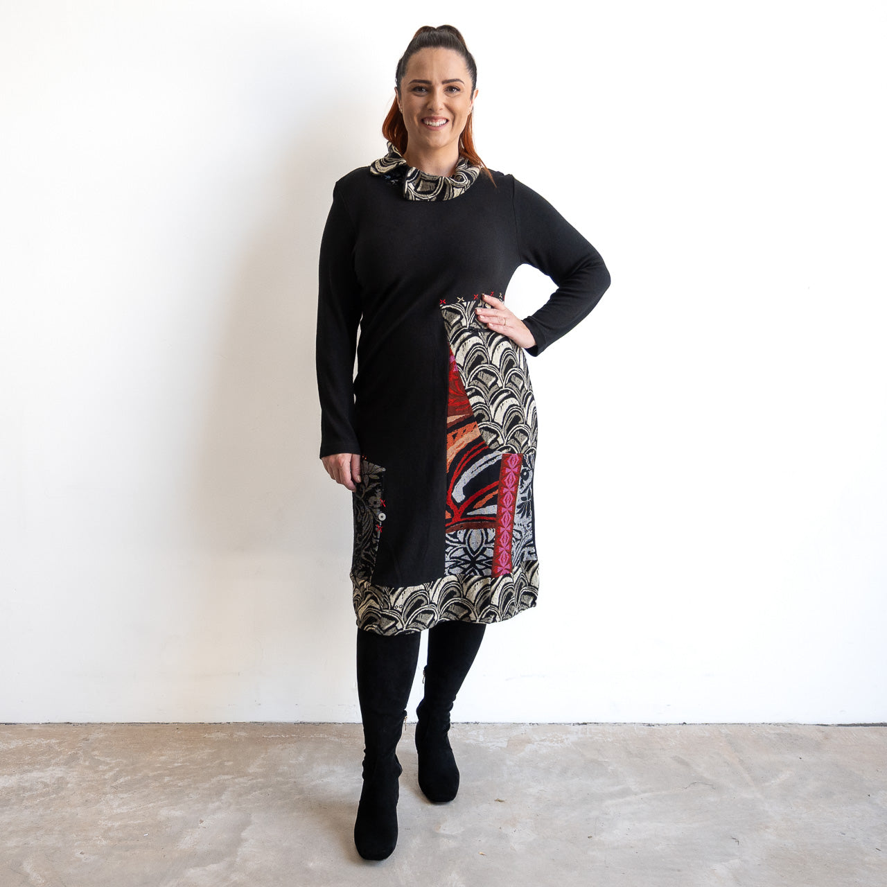 Jersey Sweater Dress by Orientique - Giza - 21459