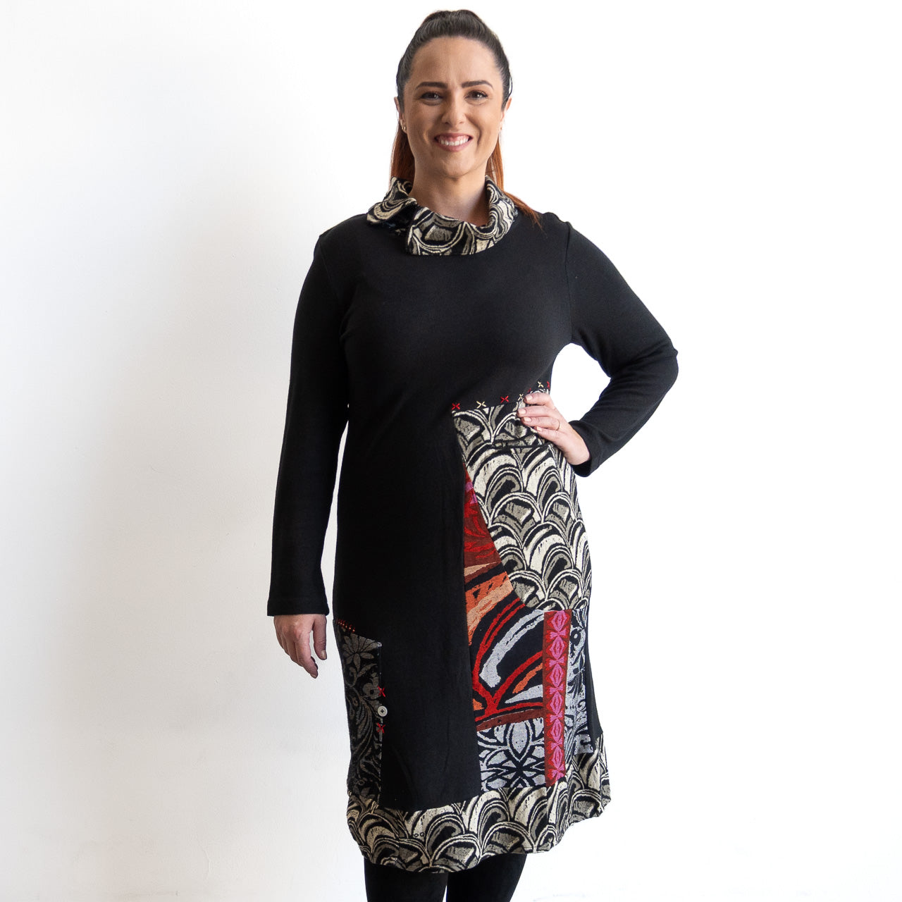 Jersey Sweater Dress by Orientique - Giza - 21459