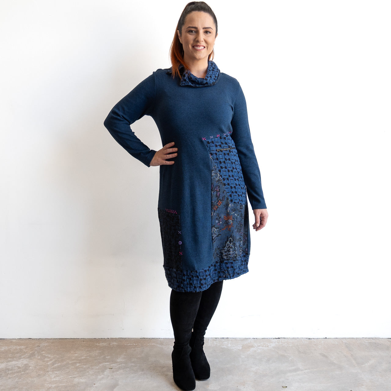 Jersey Sweater Dress by Orientique - Tabriz - 21464