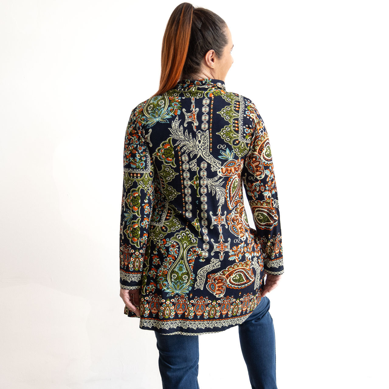 Jersey V-neck Tunic by Orientique Australia - Kumbalgharh - 32470