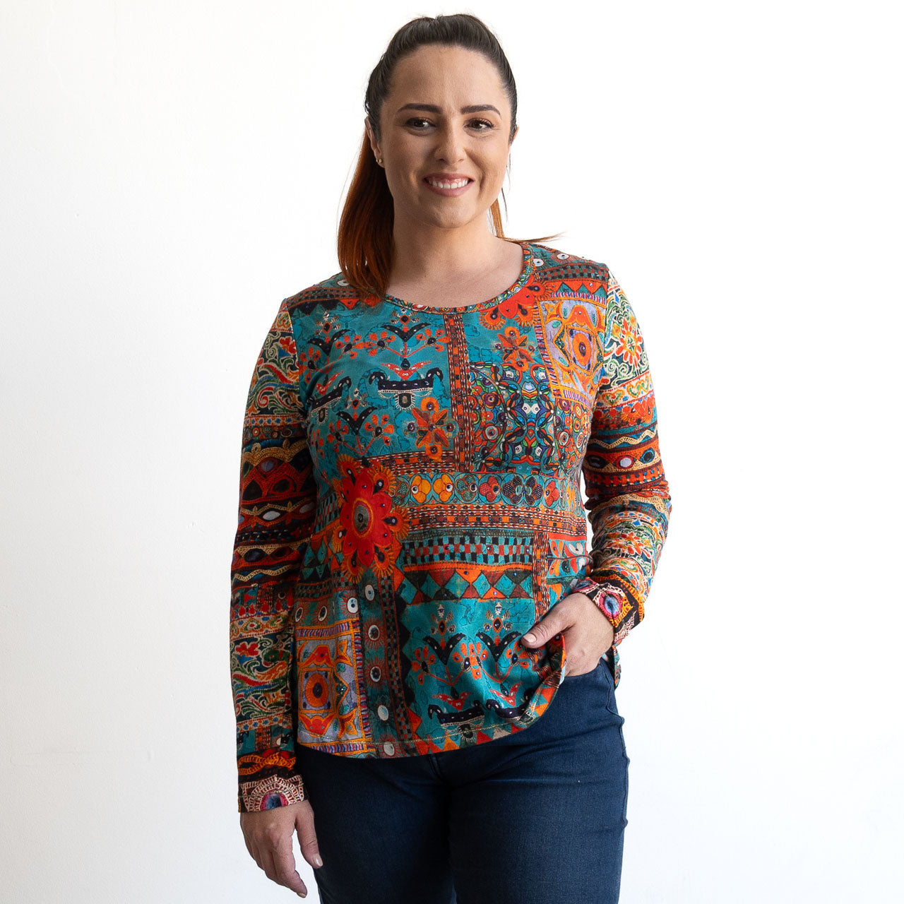 Jersey Winter T-Shirt by Escape - Rabari - 92162
