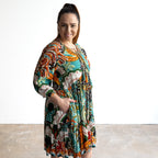 Journey Tunic Smock Dress by Orientique Australia - Guaratiba - 61749