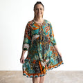 Journey Tunic Smock Dress by Orientique Australia - Guaratiba - 61749