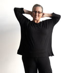 Just Wow Boat Neck Top in Bamboo by KOBOMO