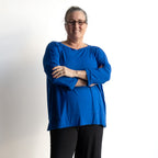Just Wow Boat Neck Top in Bamboo by KOBOMO