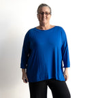 Just Wow Boat Neck Top in Bamboo by KOBOMO