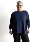 Just Wow Boat Neck Top in Bamboo by KOBOMO