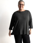 Just Wow Boat Neck Top in Bamboo by KOBOMO