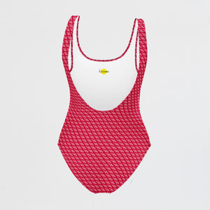 KOBOMO Fleur De Lis One-Piece Swimsuit - Crimson Red