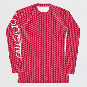 KOBOMO Fleur De Lis Rash Shirt UPF 50+ Crimson Red