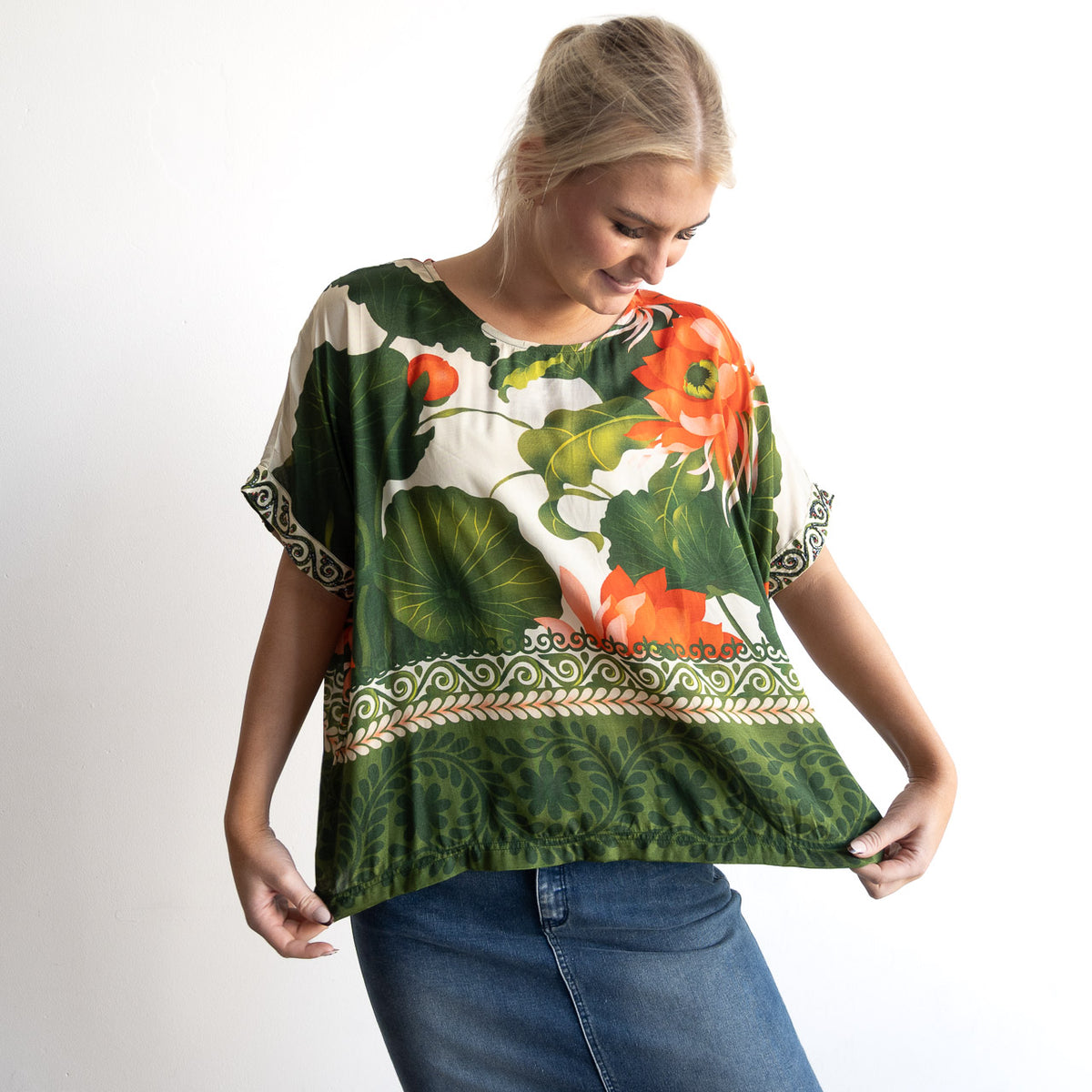 Kaftan Beaded Top - Camila - 32540