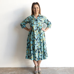 Resort Shirt Dress by Orientique Australia - Ikebana - 20135