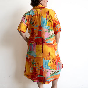 Kaftan Shirt Dress by Orientique Australia - Kiwayu - 30052