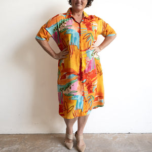 Kaftan Shirt Dress by Orientique Australia - Kiwayu - 30052