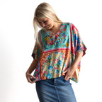 Kaftan Top - Foulard Fleurs - 62836