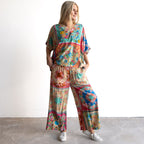 Kaftan Top - Foulard Fleurs - 62836