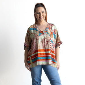 Kaftan Top by Orientique Australia - Ponta Verde - 42192