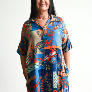 Kaftan Shirt Dress by Orientique Australia - Camps Bay - 30001