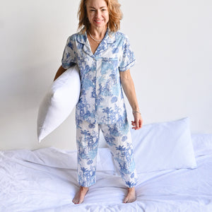 Karma Cotton Pyjama Set by Victoria's Dream - Tropical - 32264/5 -  KOBOMO