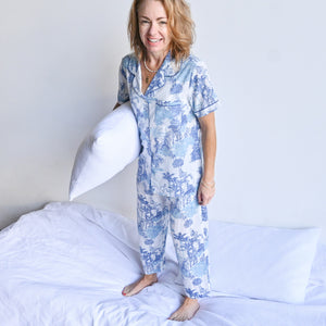 Karma Cotton Pyjama Set by Victoria's Dream - Tropical - 32264/5 -  KOBOMO