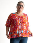 Keep It Light Cotton Blouse - Persian Border