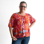 Keep It Light Cotton Blouse - Persian Border