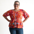 Keep It Light Cotton Blouse - Persian Border