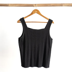 Cotton Rib Knit Tank Top - 1319