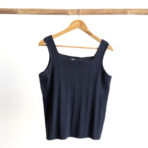 Cotton Rib Knit Tank Top - 1319