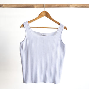 Cotton Rib Knit Tank Top - 1319