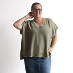 Knitwear Kaftan Tee - 1401