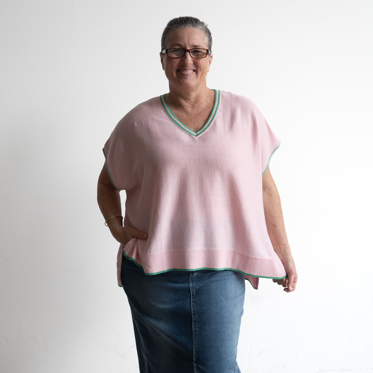 Knitwear Kaftan Tee - 1401