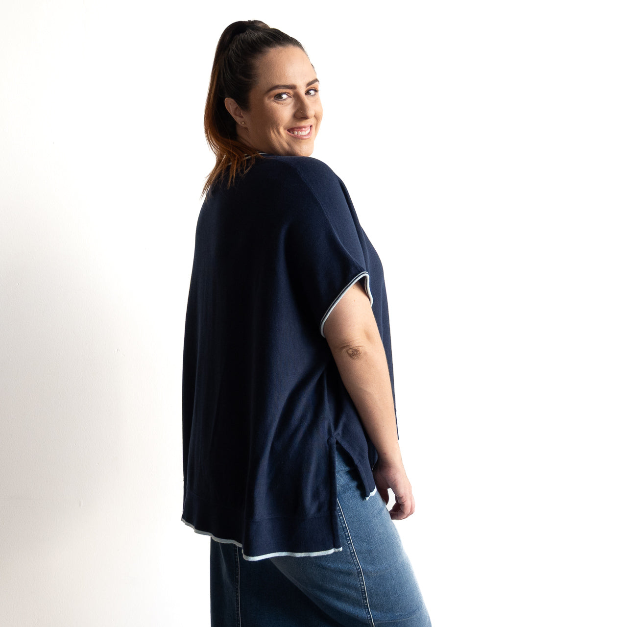 Knitwear Kaftan Top - 1401