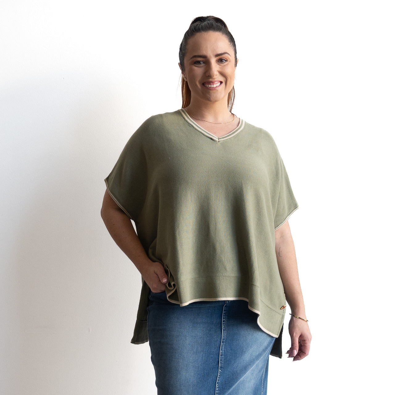 Knitwear Kaftan Top - 1401