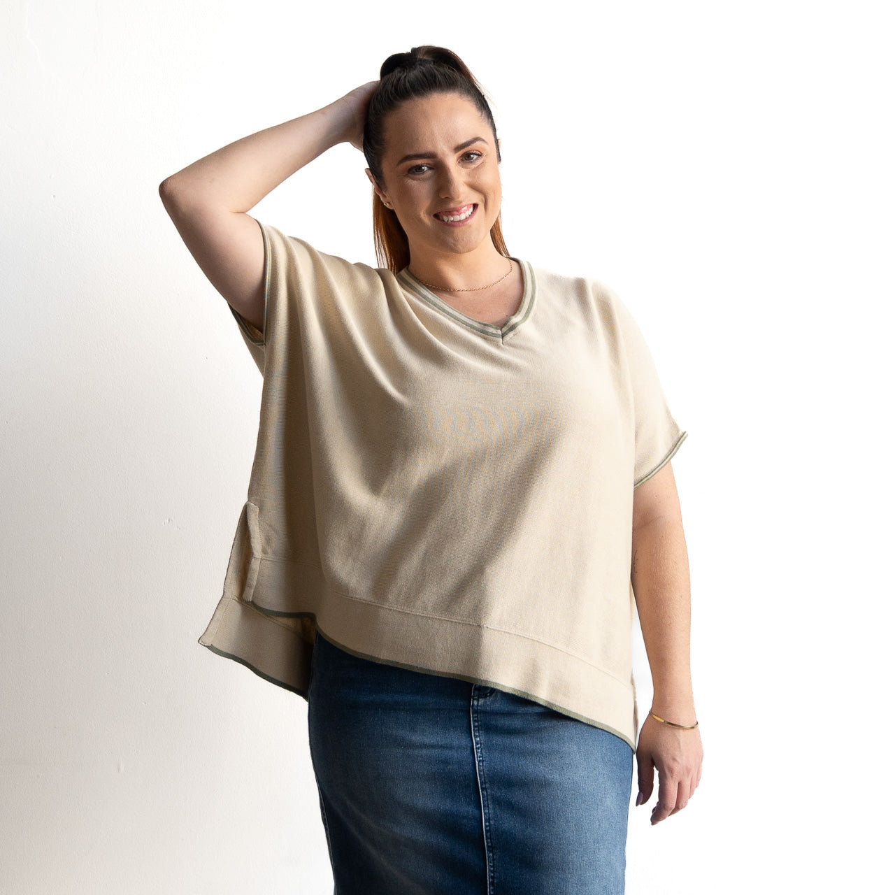 Knitwear Kaftan Top - 1401