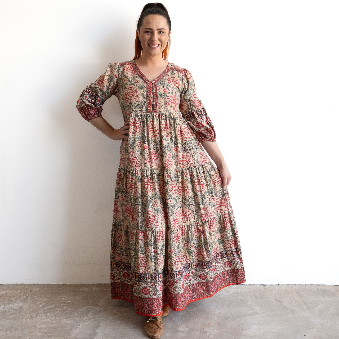 Layered Winter Maxi Dress by Escape - Comporta - 71607