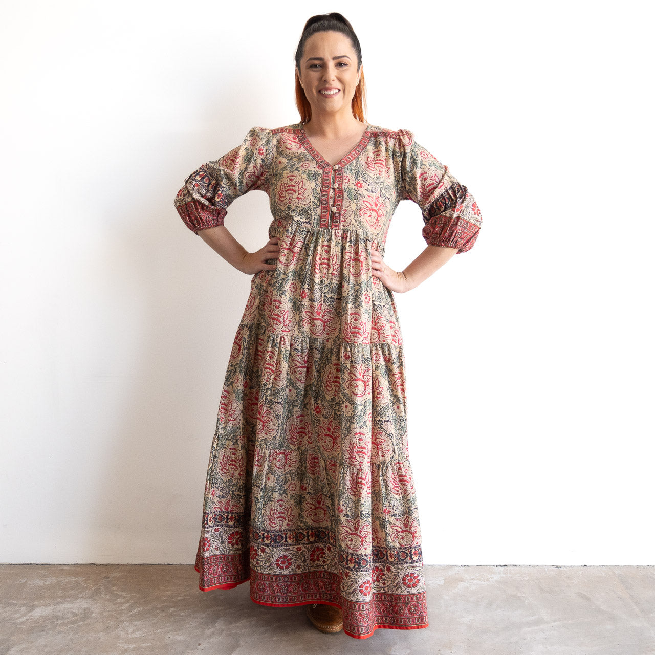 Layered Winter Maxi Dress by Escape - Comporta - 71607