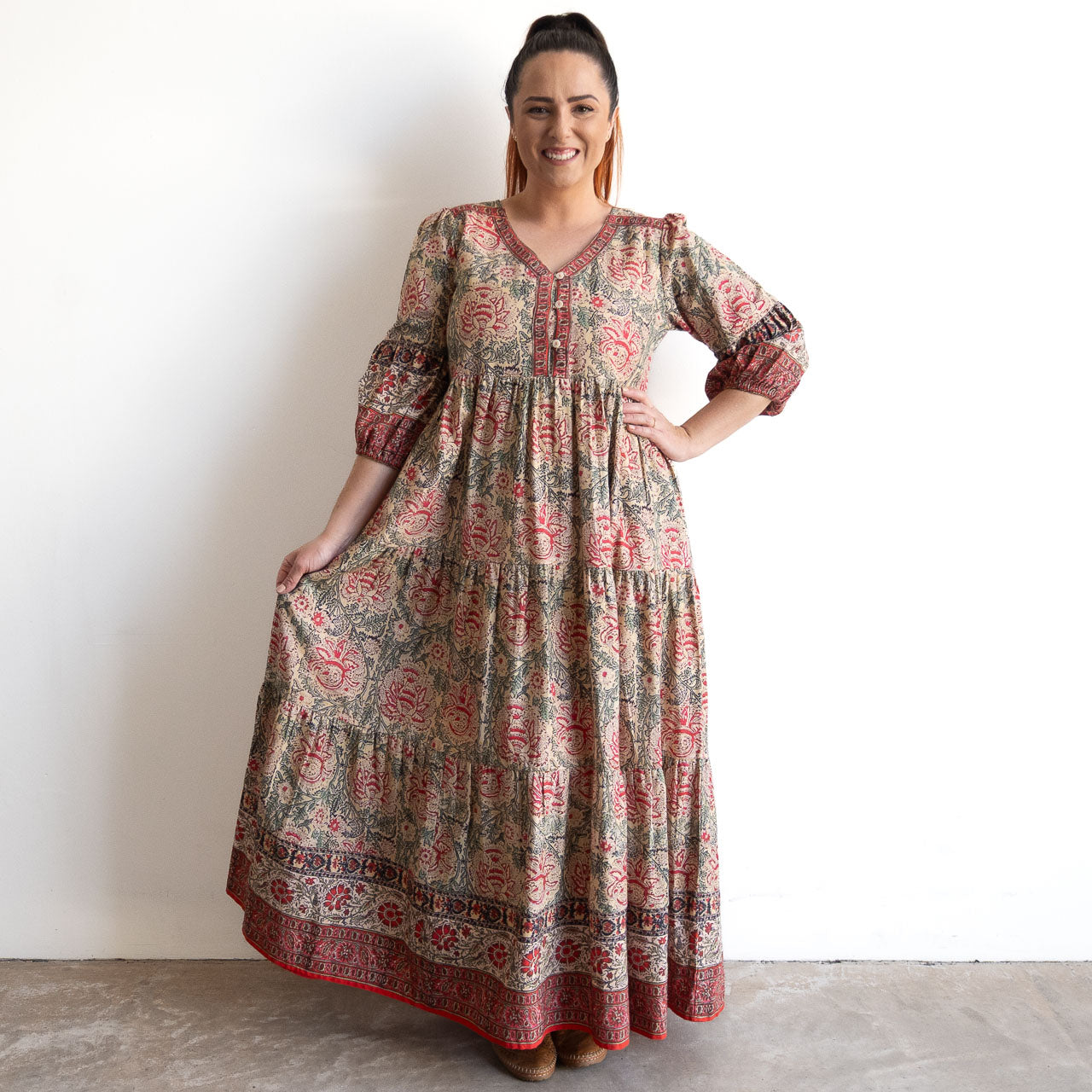 Layered Winter Maxi Dress by Escape - Comporta - 71607