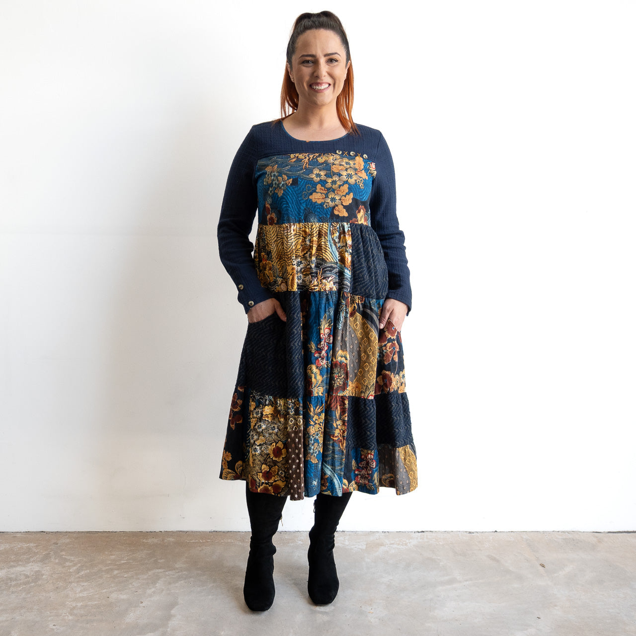 Layers Midi Dress by Orientique - Maluku - 21467