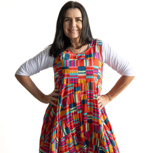 Let's Do Lunch Dress - Sleeveless - by Orientique Australia - Peru - 71599