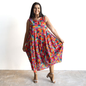 Let's Do Lunch Dress - Sleeveless - by Orientique Australia - Peru - 71599
