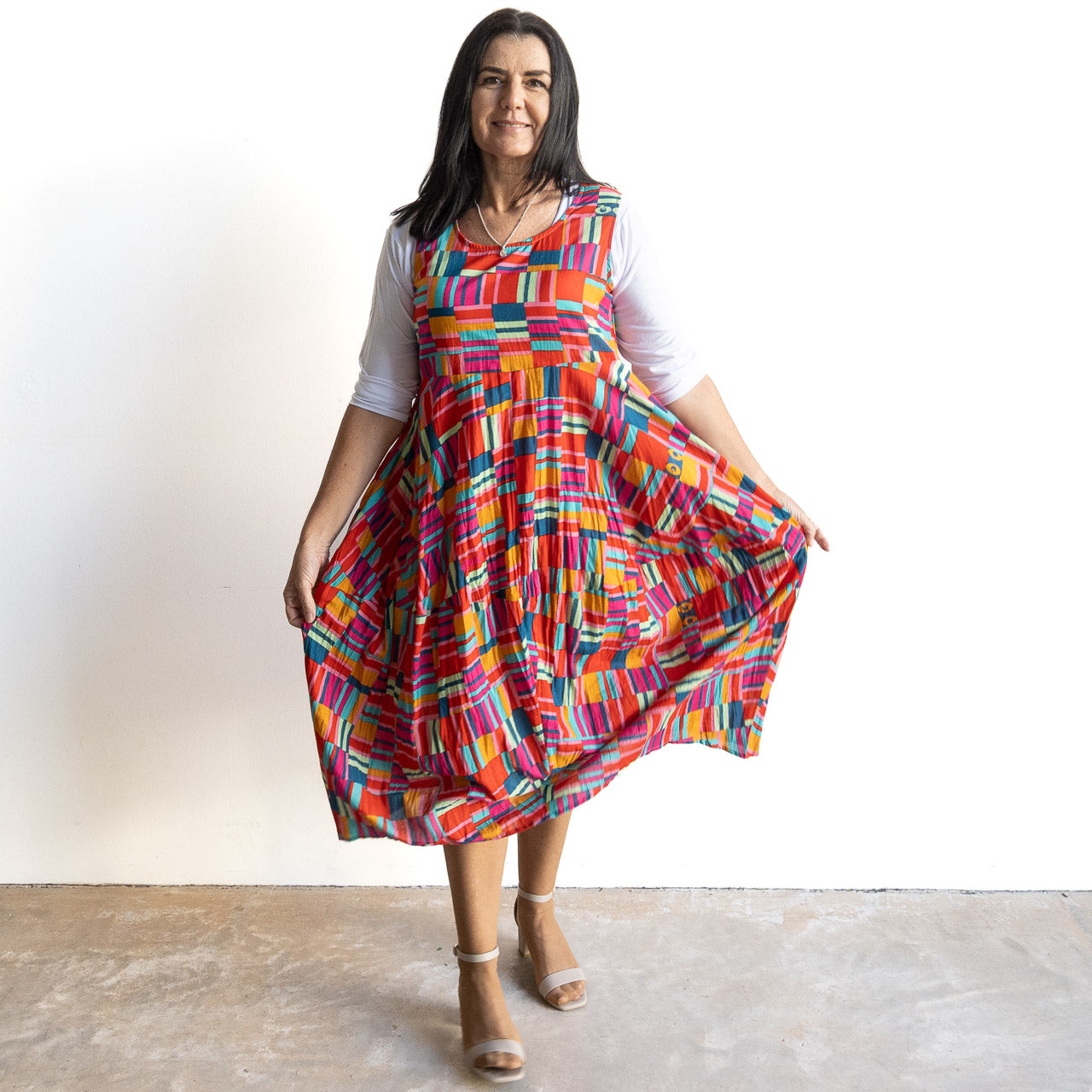 Let's Do Lunch Dress - Sleeveless - by Orientique Australia - Peru - 71599