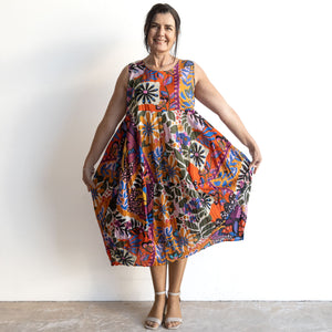 Let's Do Lunch Dress - Sleeveless - by Orientique Australia - Salvador - 81323