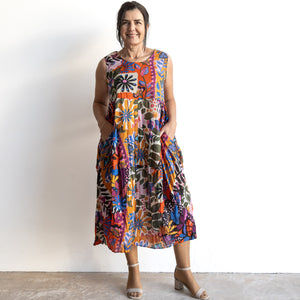 Let's Do Lunch Dress - Sleeveless - by Orientique Australia - Salvador - 81323