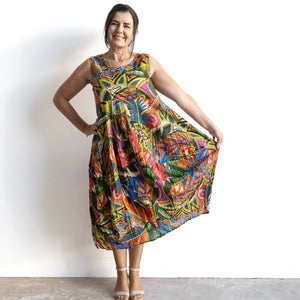 Let's Do Lunch Dress - Sleeveless - by Orientique Australia - Torgua - 91253