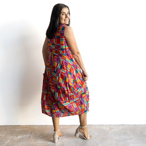 Let's Do Lunch Dress - Sleeveless - by Orientique Australia - Peru - 71599
