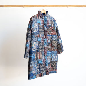 Like No Other Puffer Coat by Orientique Australia - Kantha Patch - 3245