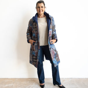 Like No Other Puffer Coat by Orientique Australia - Kantha Patch - 3245